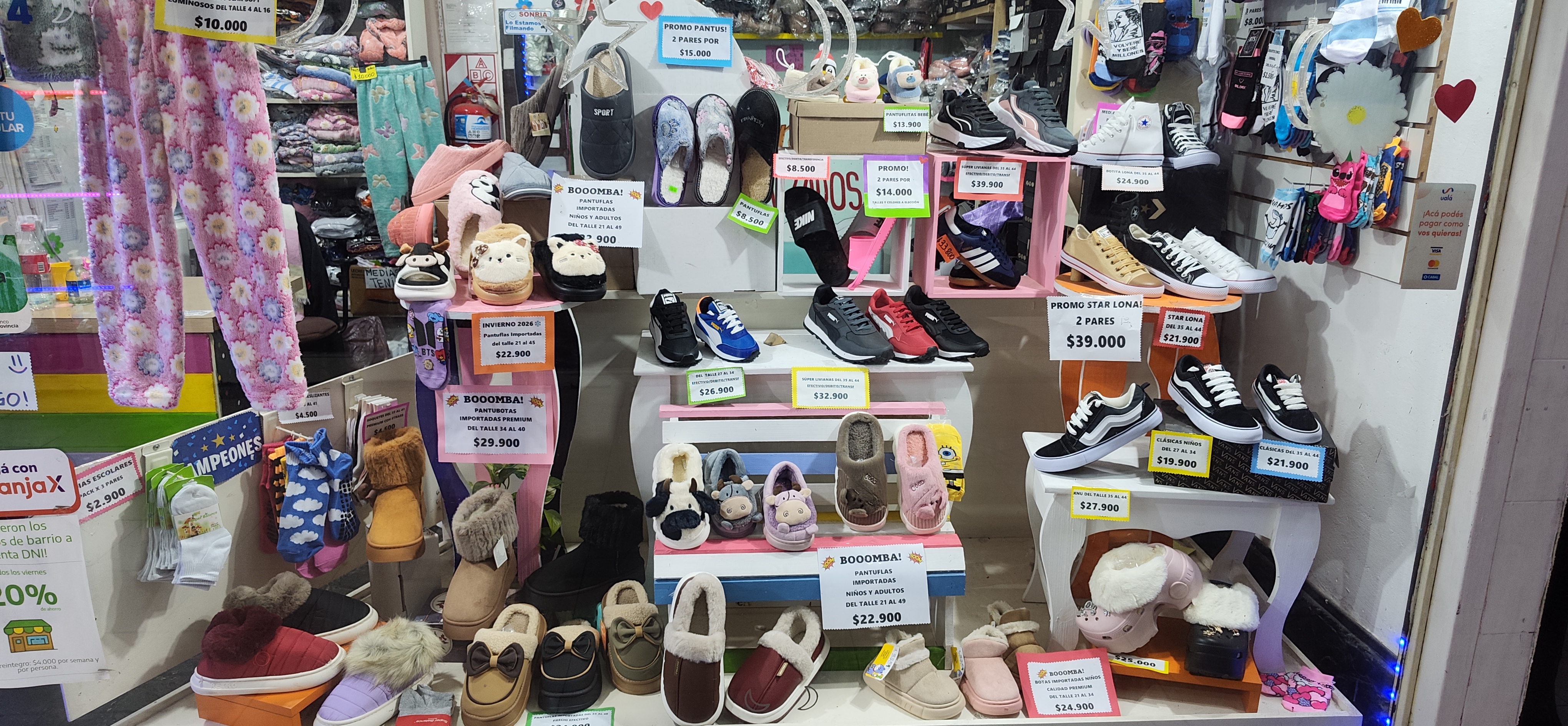 Variedad de Pantuflas