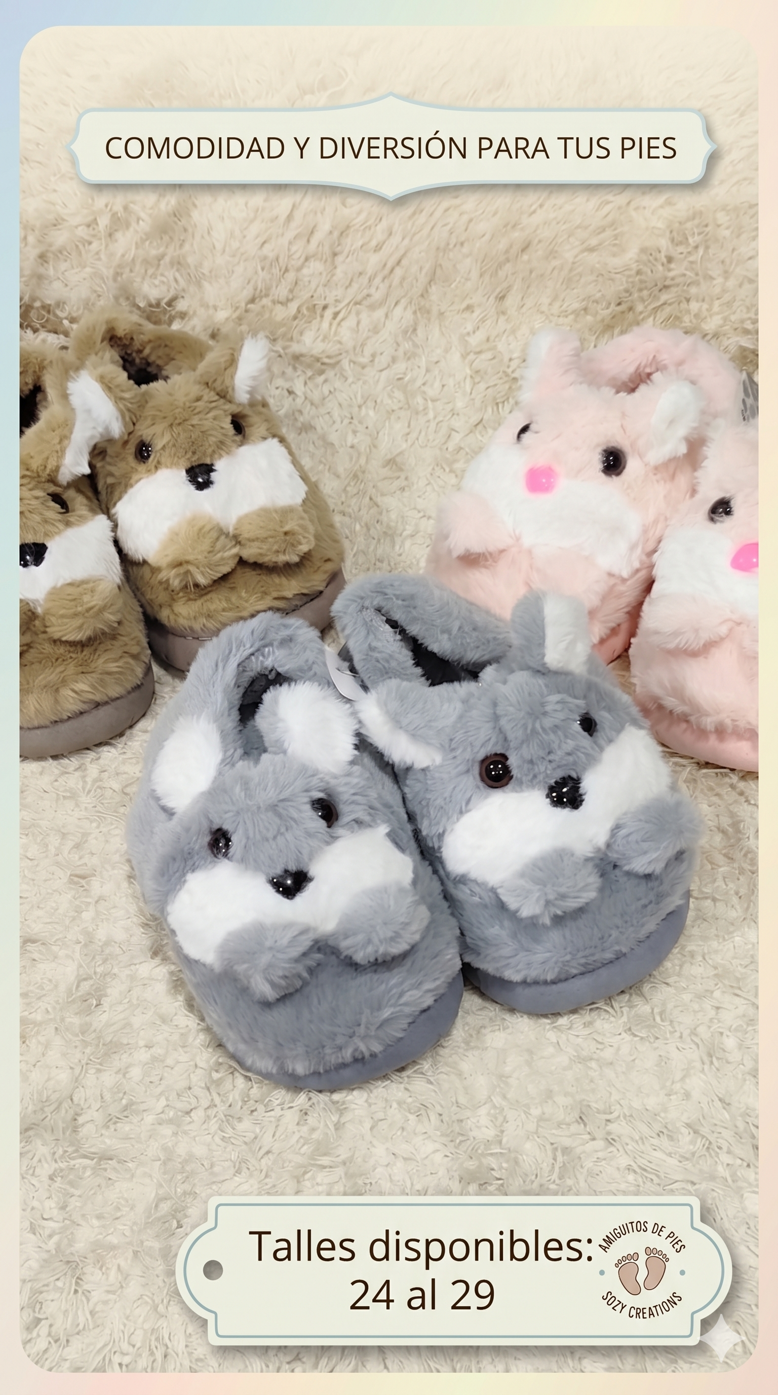 Pantuflas Conejitos Infantiles